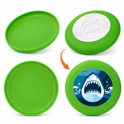 Deep Blue Shark (Paint by Numbers Flying Disc)