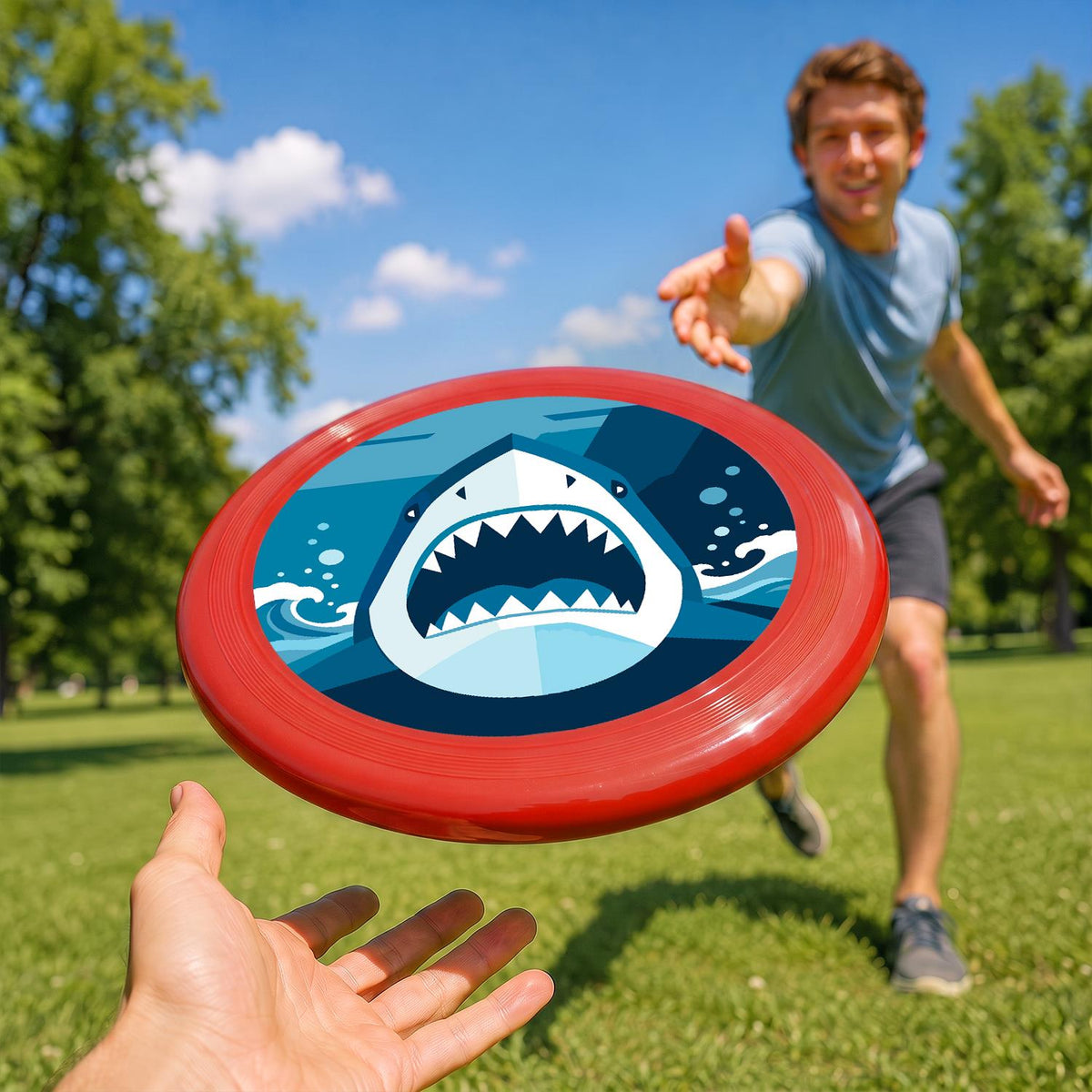 Deep Blue Shark (Paint by Numbers Flying Disc)