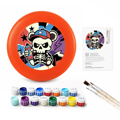 Stars and Stripes Skull (Paint by Numbers Flying Disc)