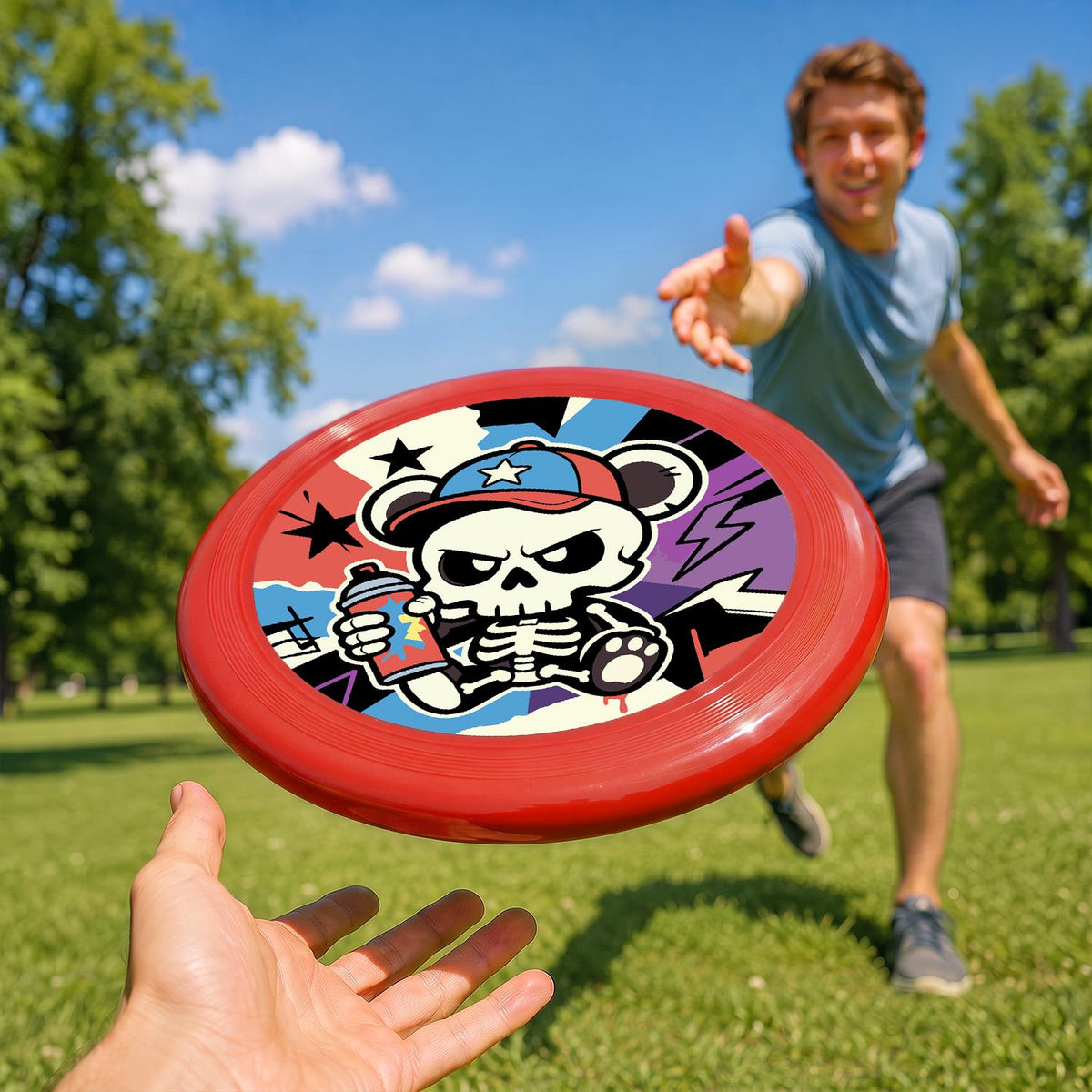 Stars and Stripes Skull (Paint by Numbers Flying Disc)