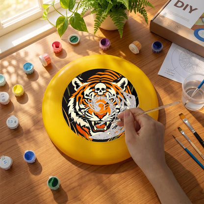 Roaring Tiger (Paint by Numbers Flying Disc)