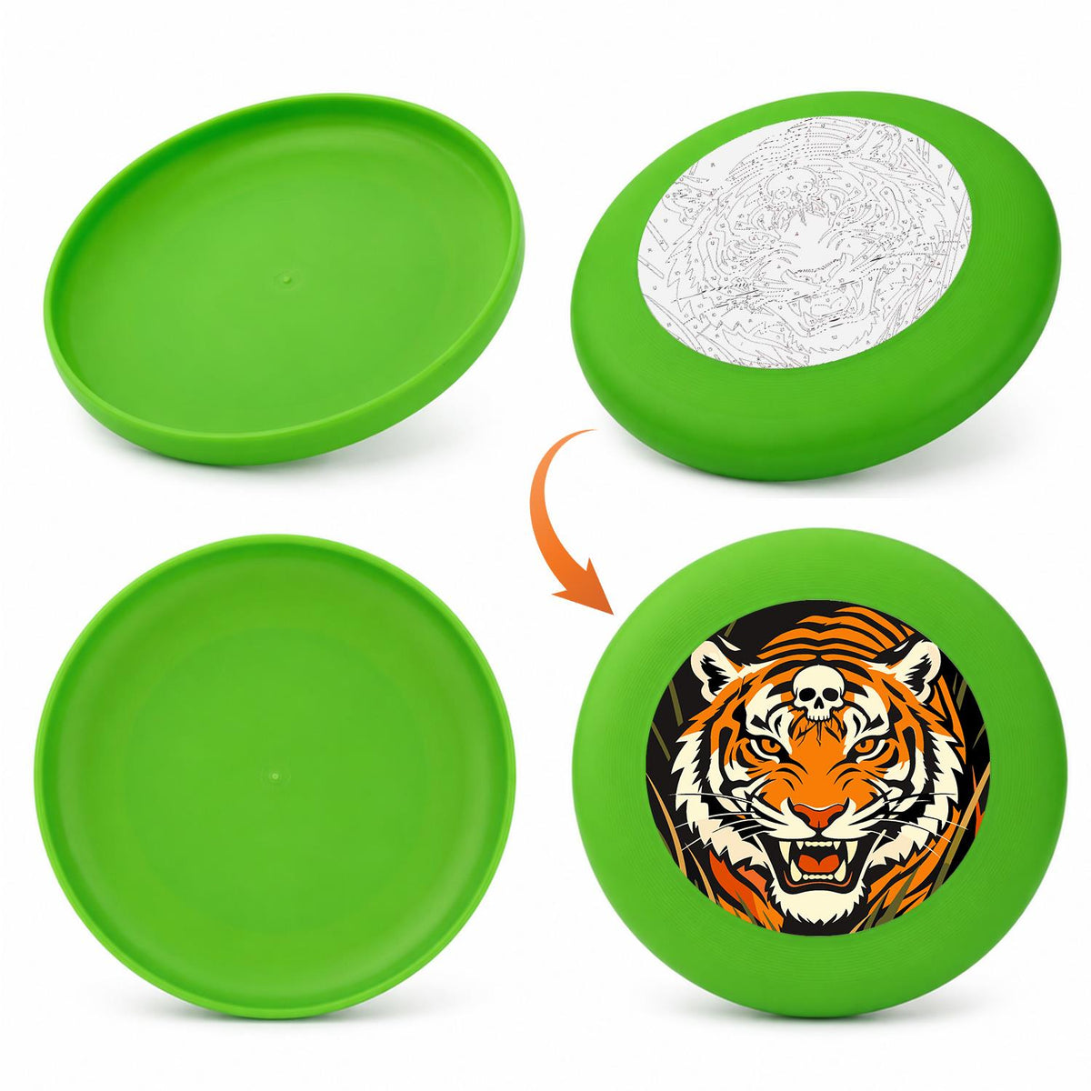 Roaring Tiger (Paint by Numbers Flying Disc)