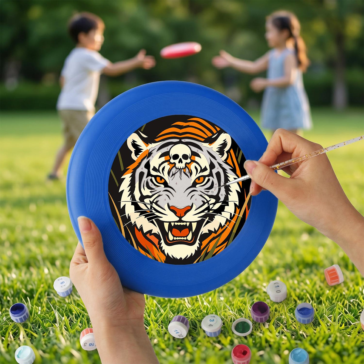 Roaring Tiger (Paint by Numbers Flying Disc)