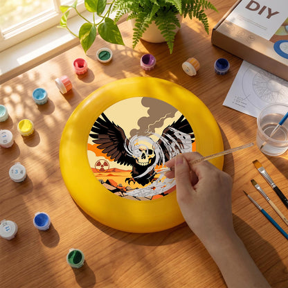 Winged Skull (Paint by Numbers Flying Disc)