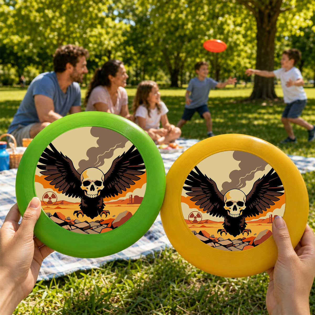 Winged Skull (Paint by Numbers Flying Disc)