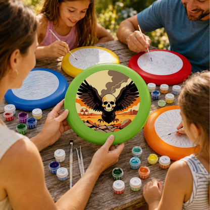 Winged Skull (Paint by Numbers Flying Disc)