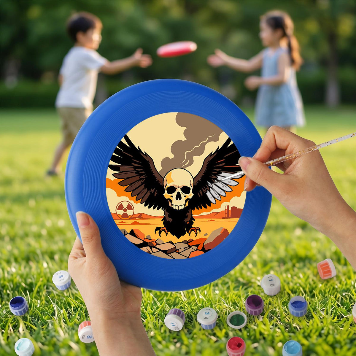 Winged Skull (Paint by Numbers Flying Disc)