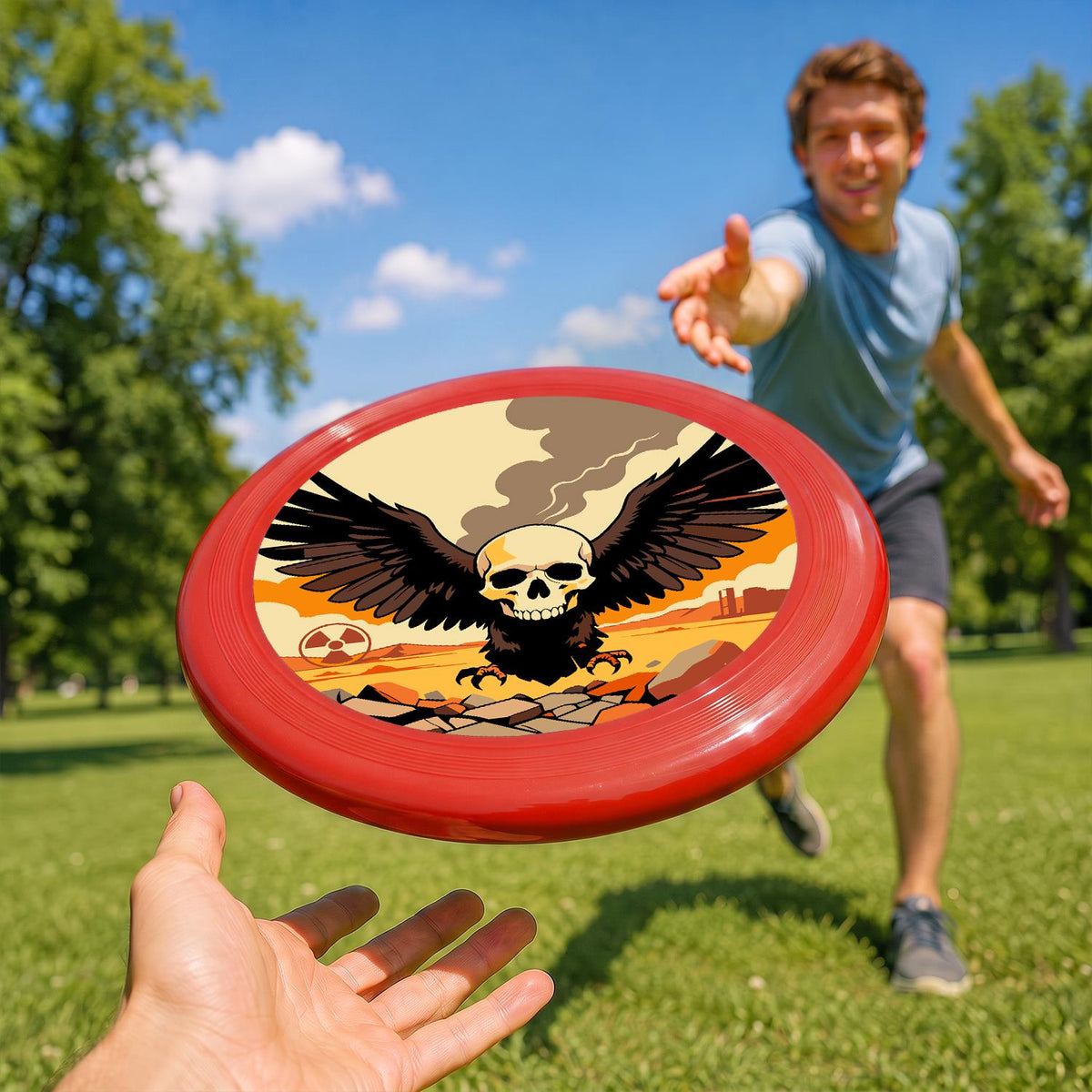 Winged Skull (Paint by Numbers Flying Disc)