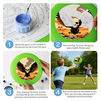 Winged Skull (Paint by Numbers Flying Disc)