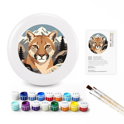 Mountain Cougar (Paint by Numbers Flying Disc)