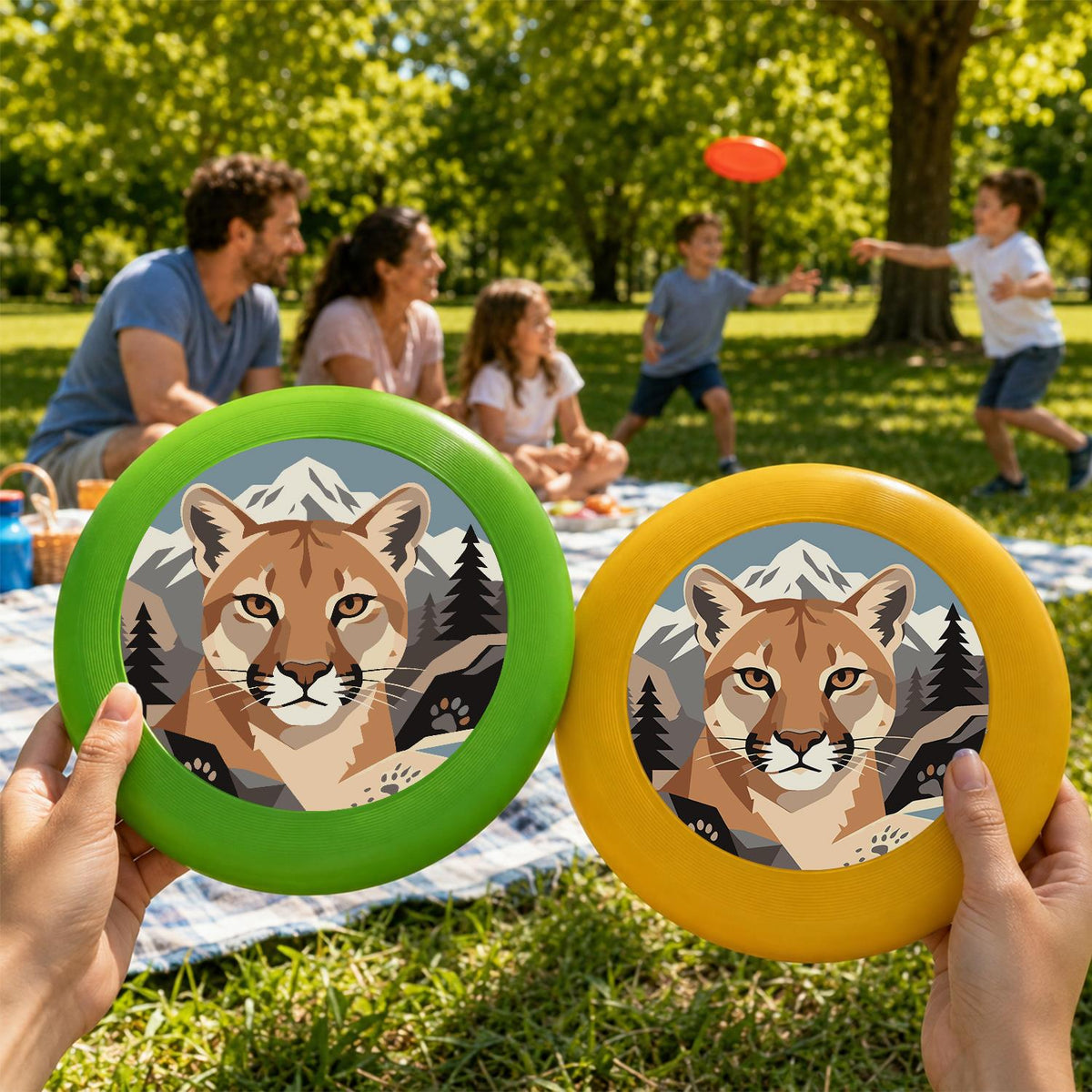 Mountain Cougar (Paint by Numbers Flying Disc)