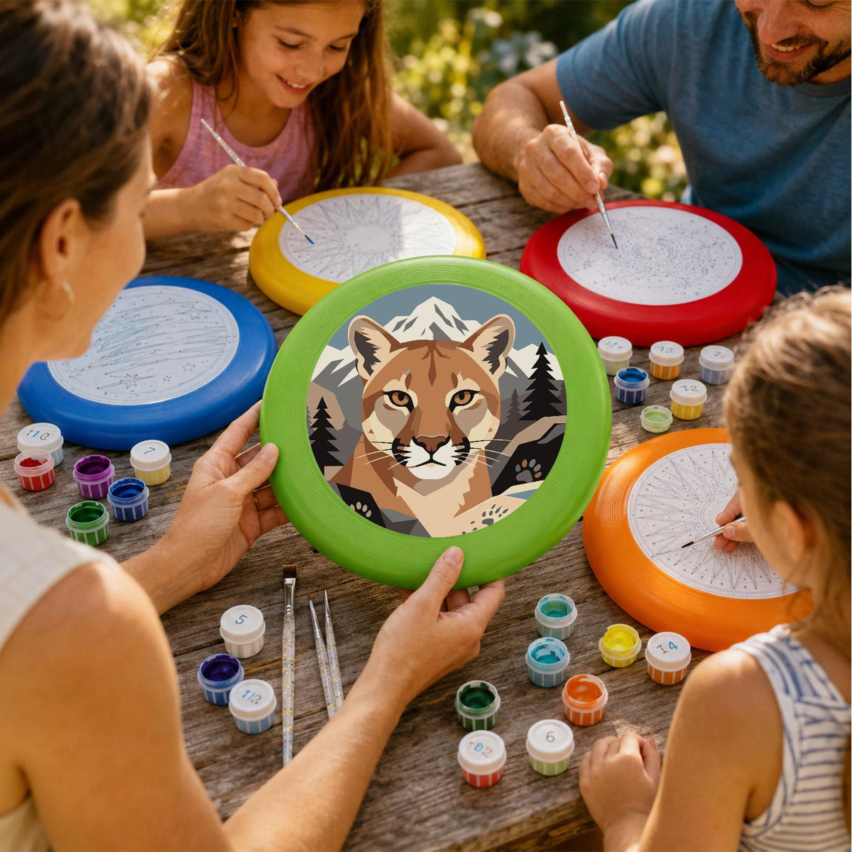 Mountain Cougar (Paint by Numbers Flying Disc)