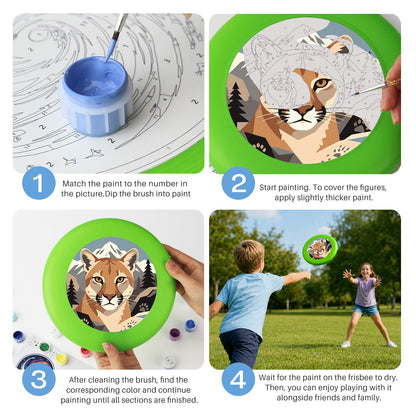 Mountain Cougar (Paint by Numbers Flying Disc)