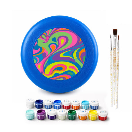 Rainbow Psychedelic Swirl (Paint by Numbers Flying Disc)