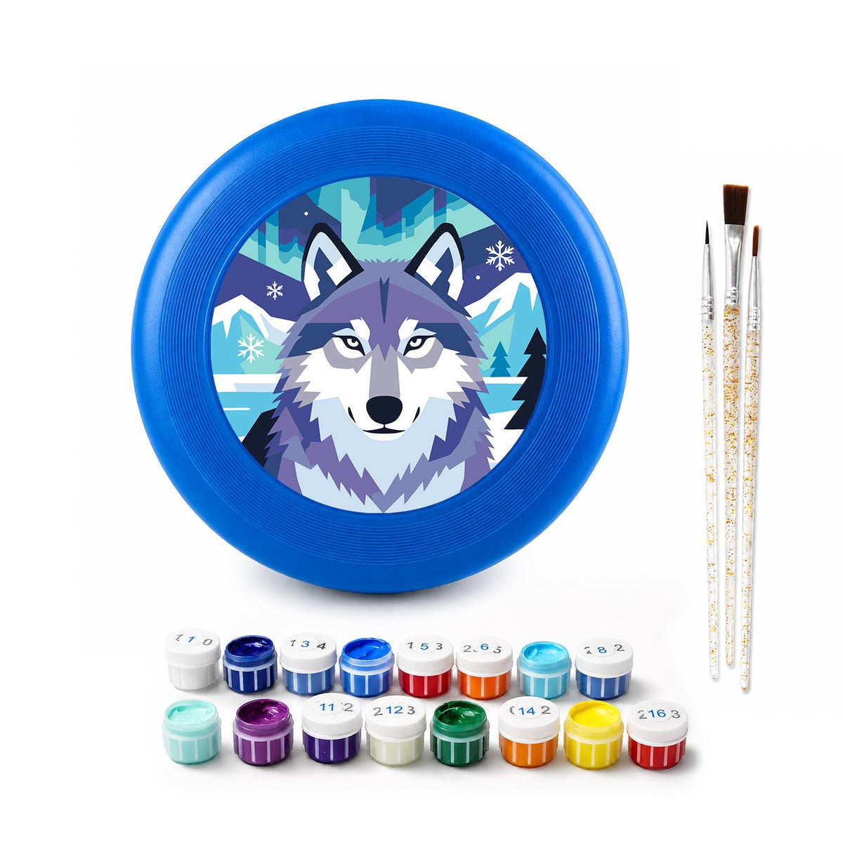 Arctic Wolf (Paint by Numbers Flying Disc)