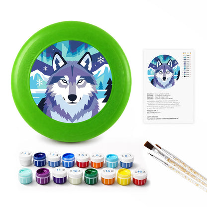 Arctic Wolf (Paint by Numbers Flying Disc)