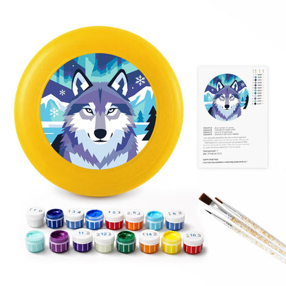 Arctic Wolf (Paint by Numbers Flying Disc)
