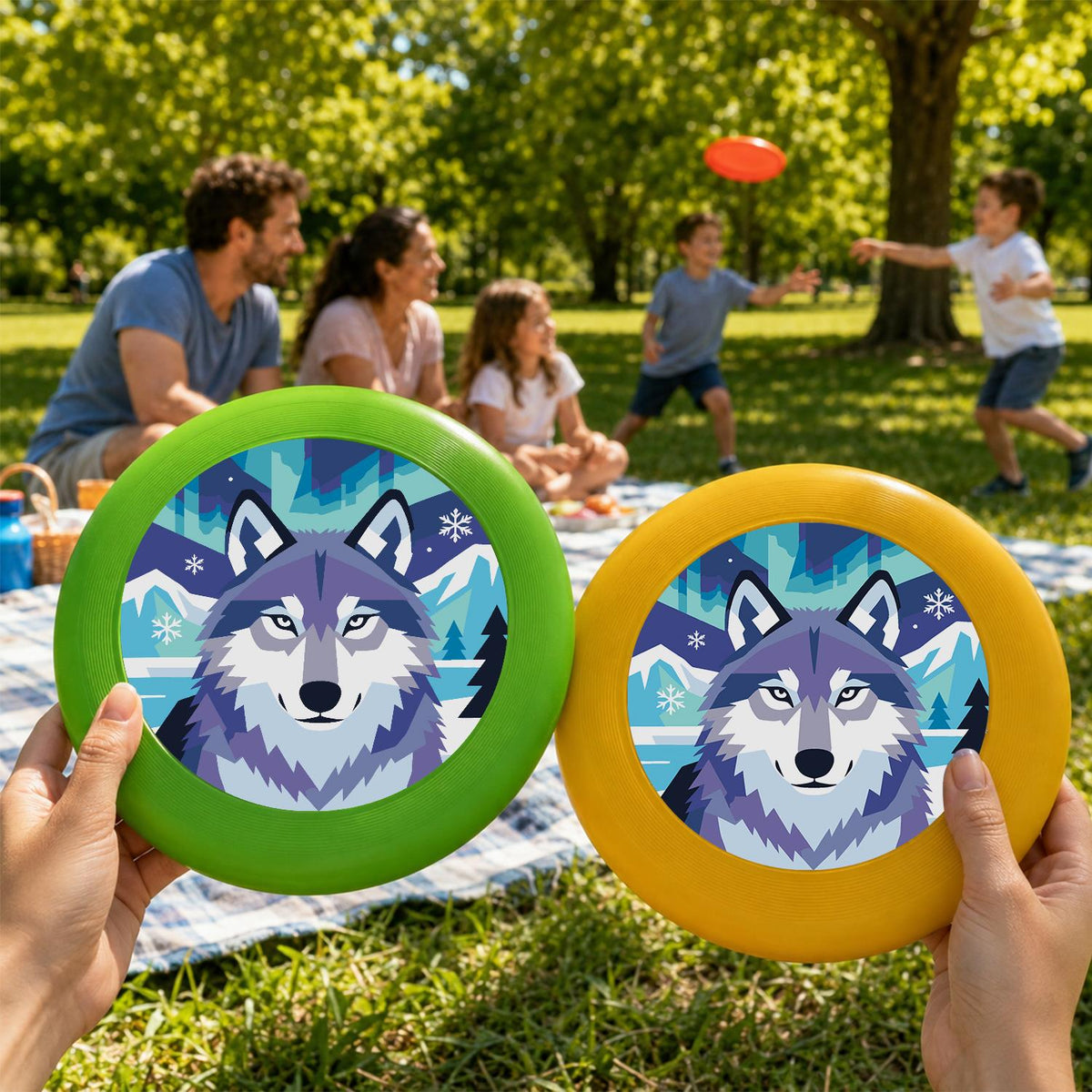 Arctic Wolf (Paint by Numbers Flying Disc)