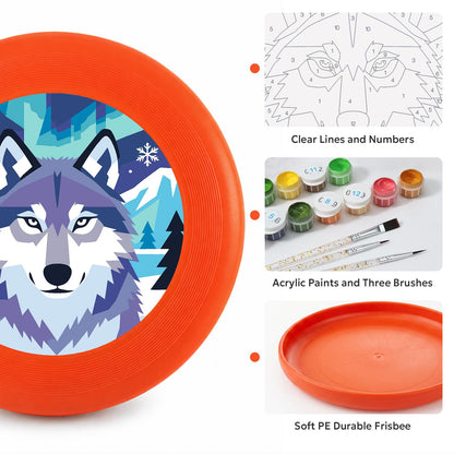 Arctic Wolf (Paint by Numbers Flying Disc)