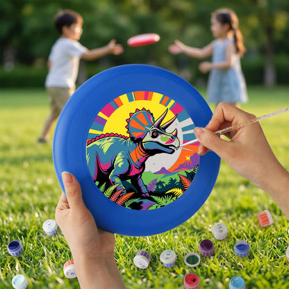 Colourful Triceratops (Paint by Numbers Flying Disc)