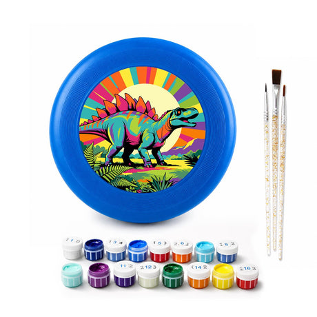 Colourful Stegosaurus (Paint by Numbers Flying Disc)