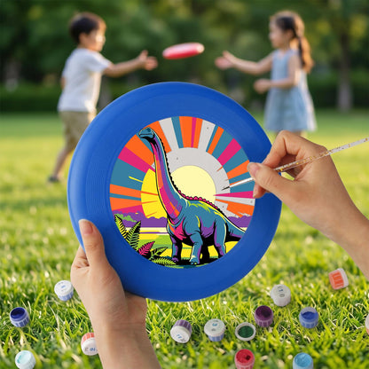 Sunrise Long-Neck Dinosaur (Paint by Numbers Flying Disc)