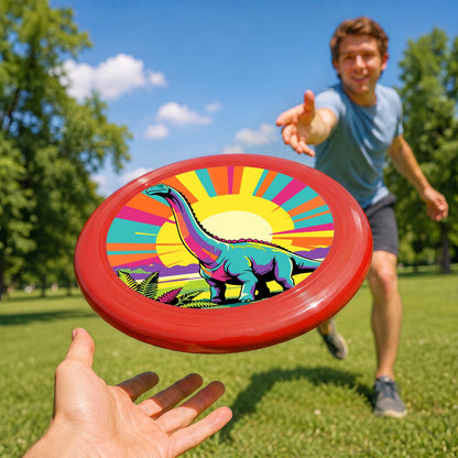 Sunrise Long-Neck Dinosaur (Paint by Numbers Flying Disc)