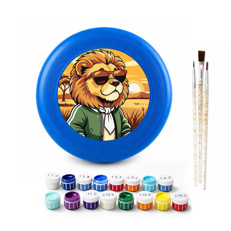 Lion in Sunglasses (Paint by Numbers Flying Disc)