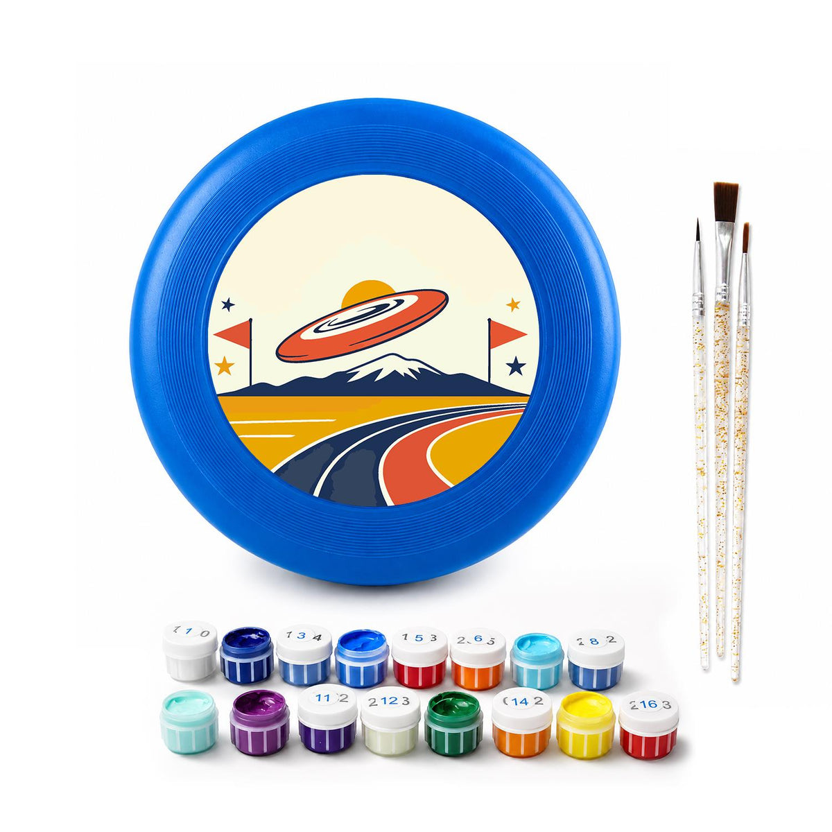 Flying Saucer Road Trip (Paint by Numbers Flying Disc)