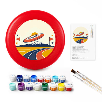 Flying Saucer Road Trip (Paint by Numbers Flying Disc)