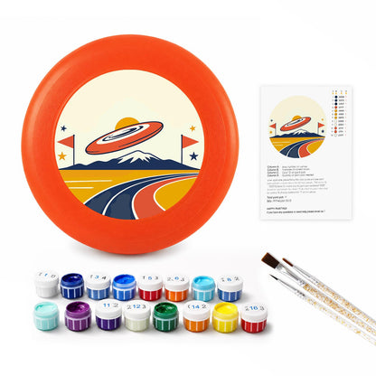 Flying Saucer Road Trip (Paint by Numbers Flying Disc)