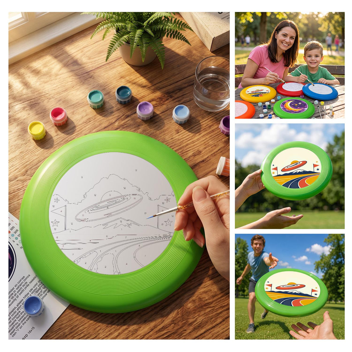 Flying Saucer Road Trip (Paint by Numbers Flying Disc)