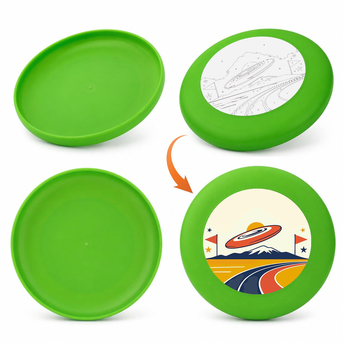 Flying Saucer Road Trip (Paint by Numbers Flying Disc)