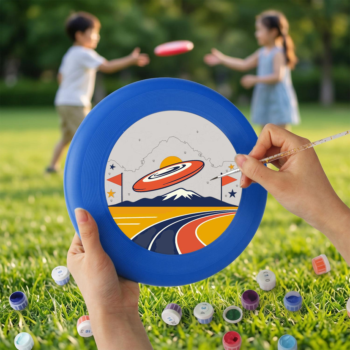 Flying Saucer Road Trip (Paint by Numbers Flying Disc)