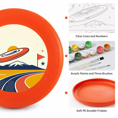 Flying Saucer Road Trip (Paint by Numbers Flying Disc)