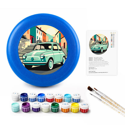 Mint Classic Car (Paint by Numbers Flying Disc)