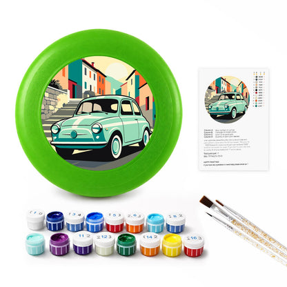 Mint Classic Car (Paint by Numbers Flying Disc)