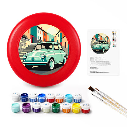 Mint Classic Car (Paint by Numbers Flying Disc)