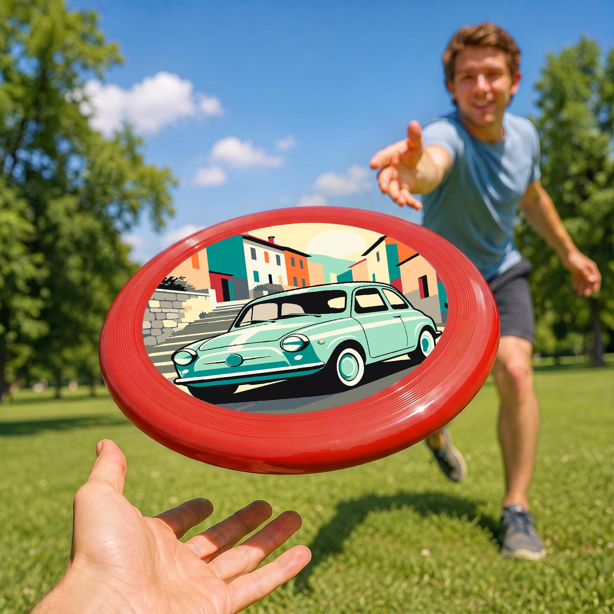 Mint Classic Car (Paint by Numbers Flying Disc)