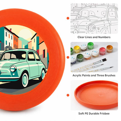 Mint Classic Car (Paint by Numbers Flying Disc)