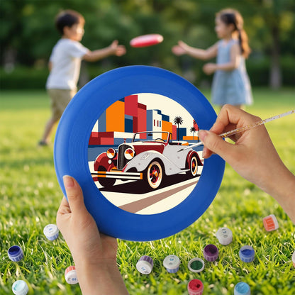 Red Vintage Car (Paint by Numbers Flying Disc)