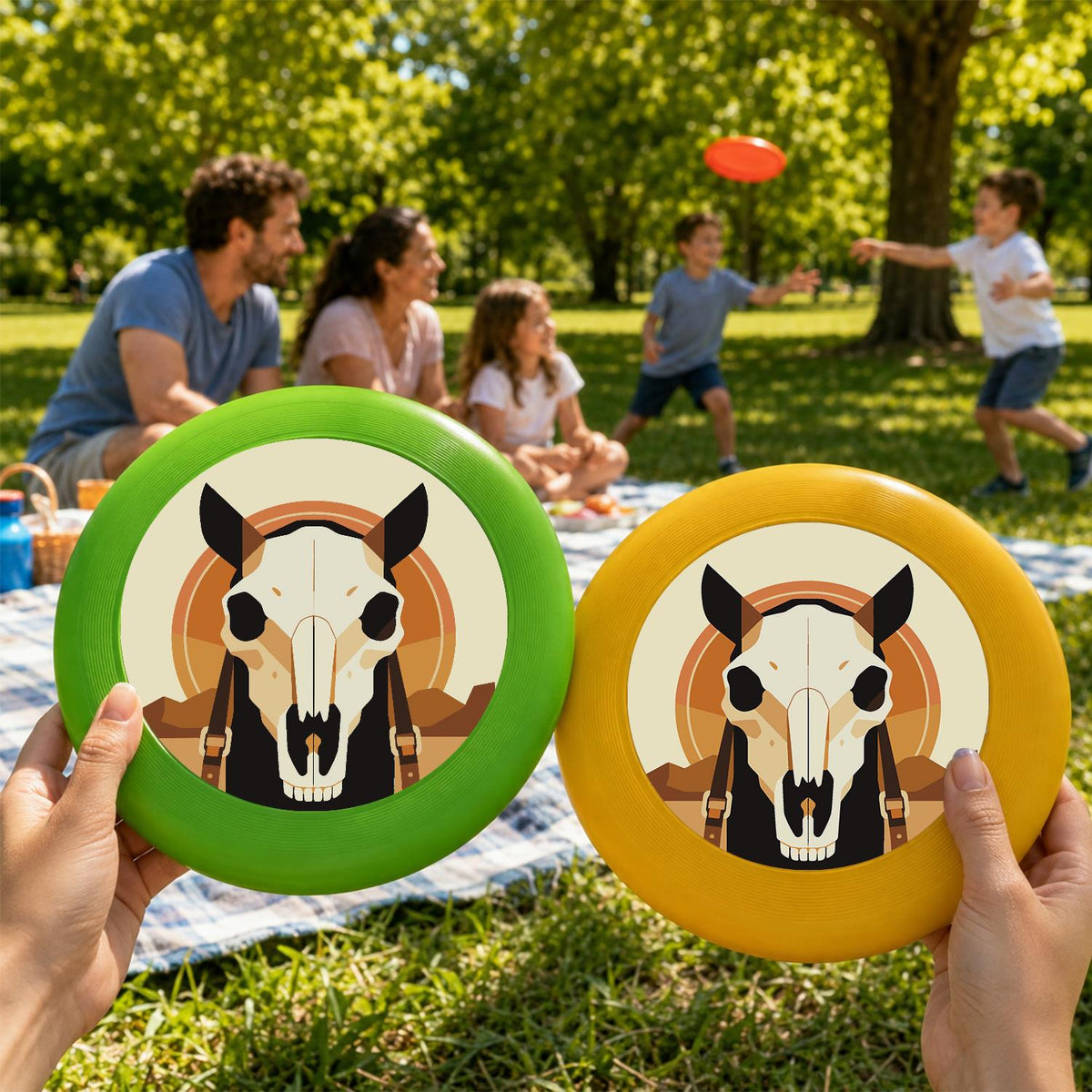 Desert Animal Skull (Paint by Numbers Flying Disc)