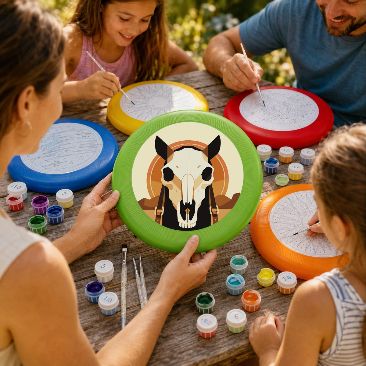 Desert Animal Skull (Paint by Numbers Flying Disc)