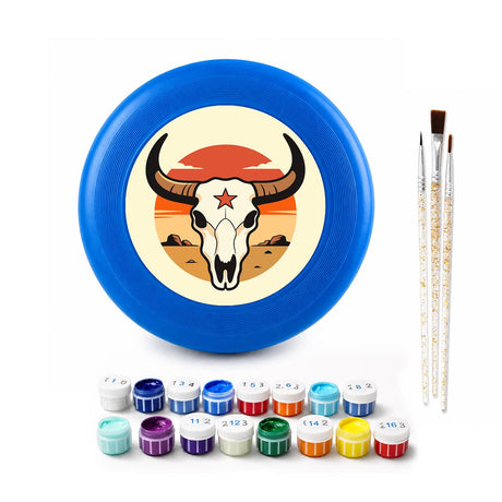 Longhorn Skull (Paint by Numbers Flying Disc)