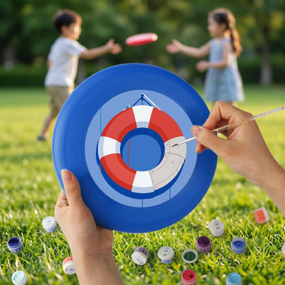 Red and Blue Lifebuoy (Paint by Numbers Flying Disc)