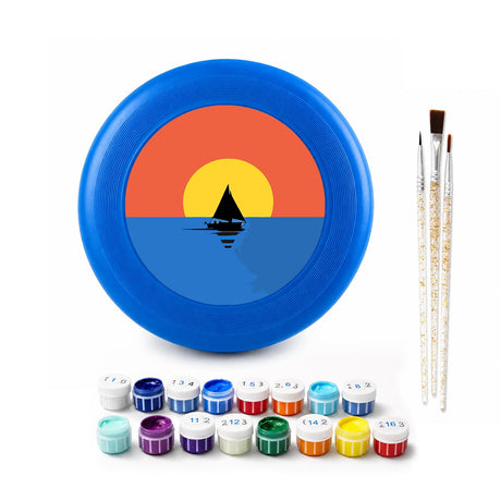 Sailboat at Sunset (Paint by Numbers Flying Disc)
