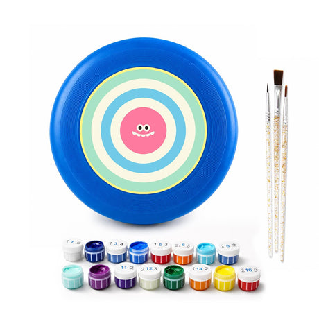 Pink Concentric Smile (Paint by Numbers Flying Disc)