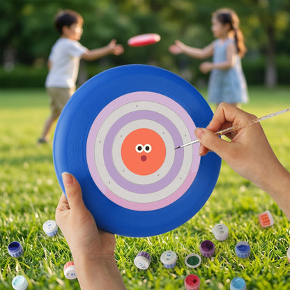 Orange Concentric Face (Paint by Numbers Flying Disc)