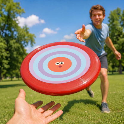 Orange Concentric Face (Paint by Numbers Flying Disc)