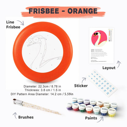 Swan in Sunglasses (Paint by Numbers Flying Disc)